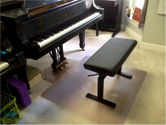 Bench at the piano